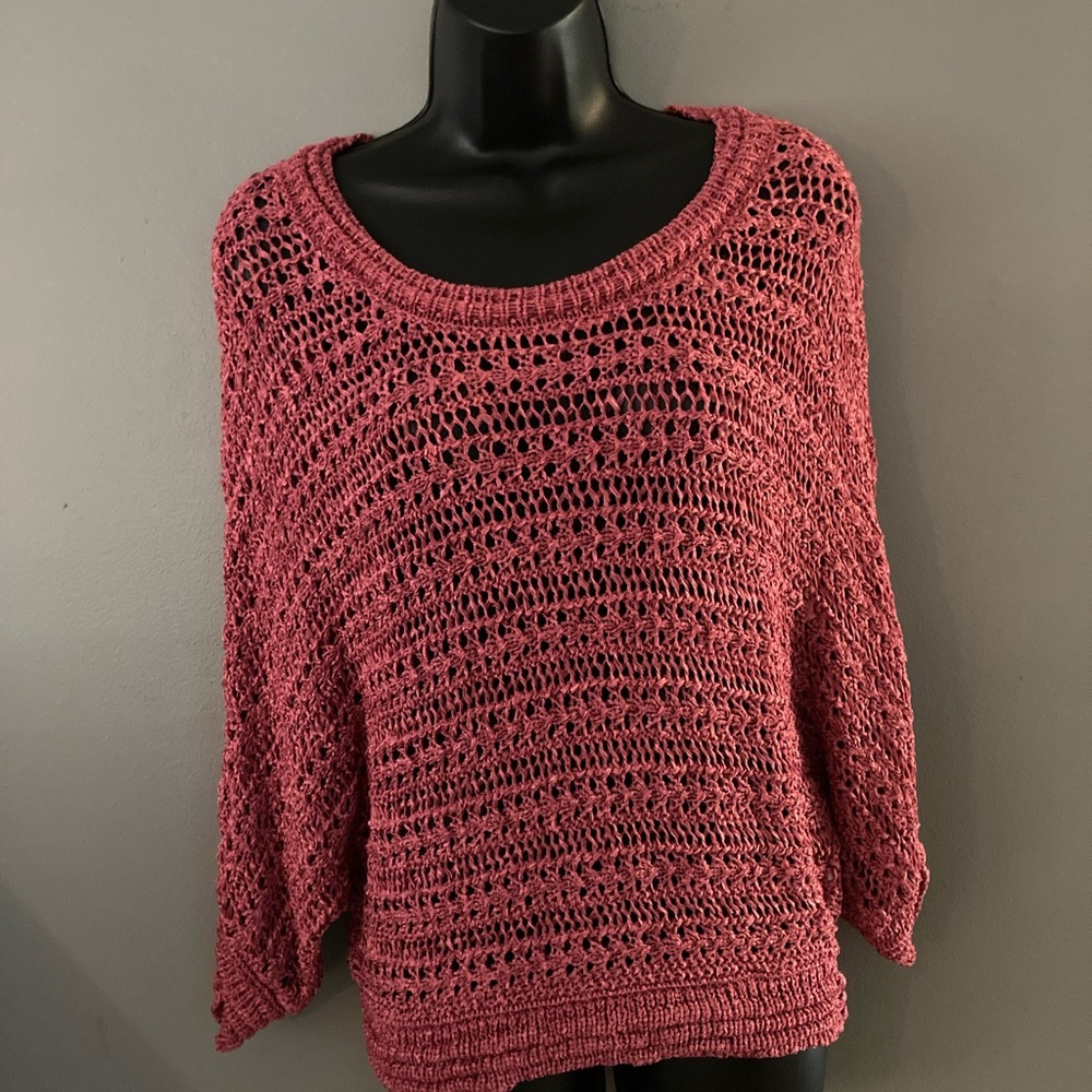 Gap coral Weaved top